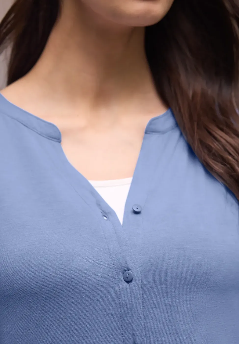 Shirt met overhangende schouders in tuniekstijl