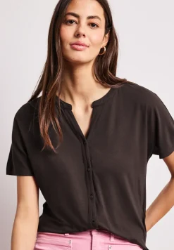 Shirt met overhangende schouders in tuniekstijl