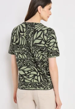 Shirt met patchworkprint