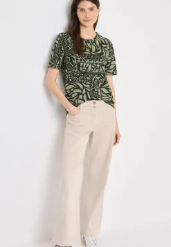 Shirt met patchworkprint