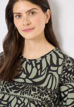 Shirt met patchworkprint