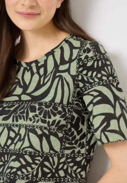 Shirt met patchworkprint