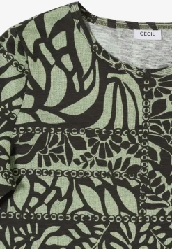 Shirt met patchworkprint