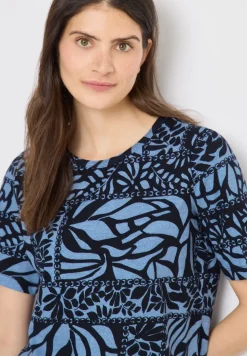 Shirt met patchworkprint
