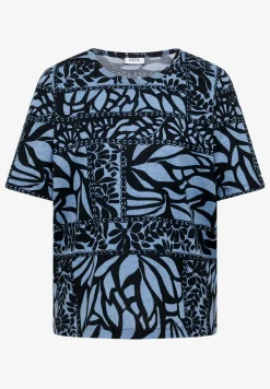 Shirt met patchworkprint