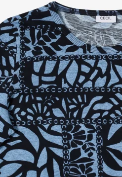 Shirt met patchworkprint