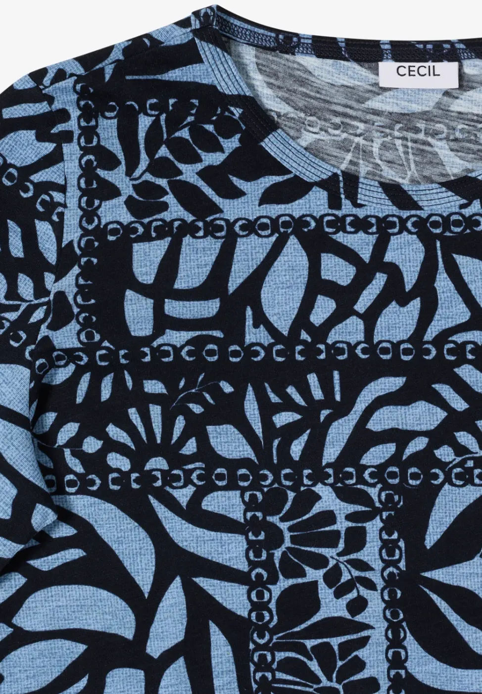 Shirt met patchworkprint