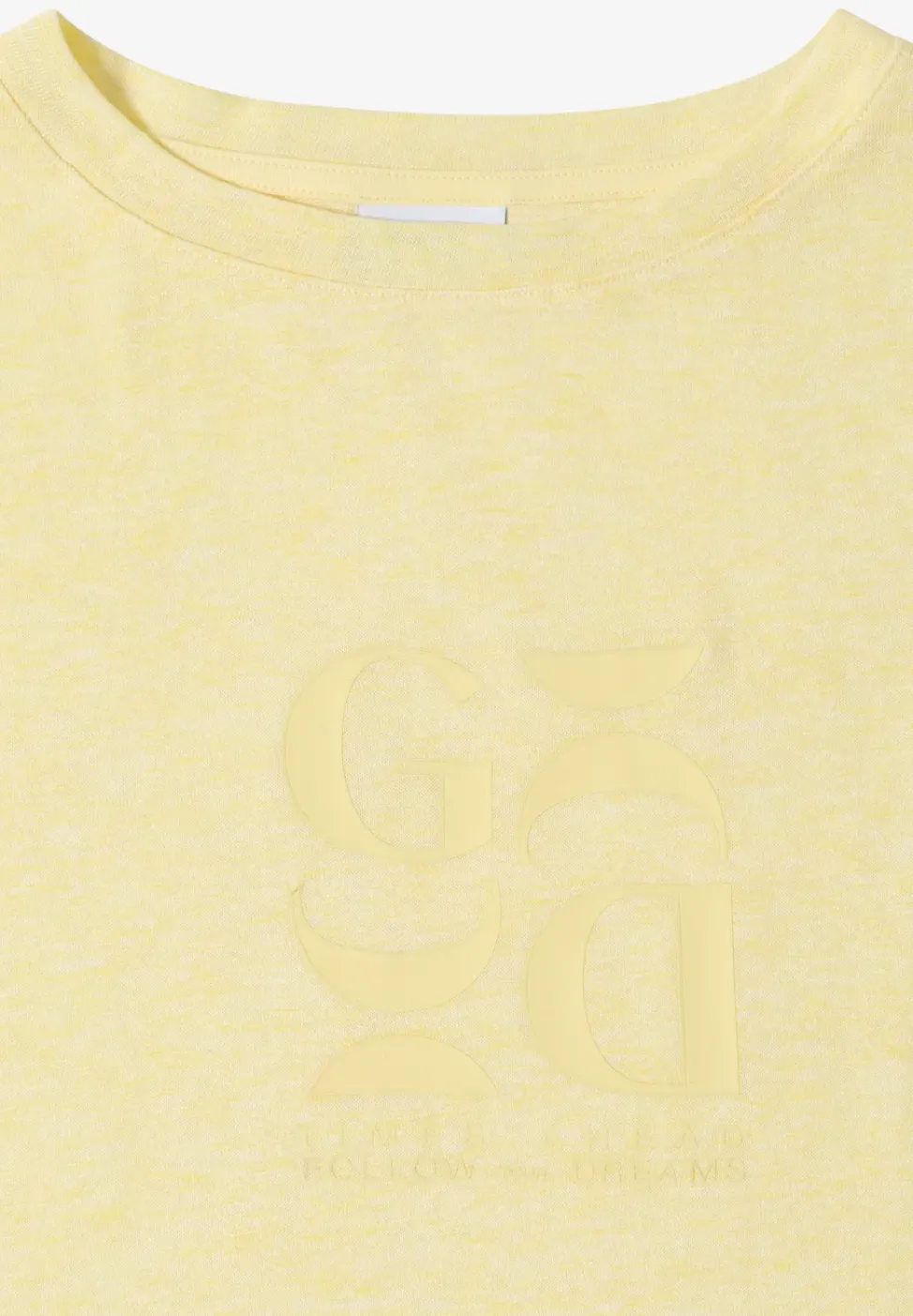 Shirt met print in linnenlook
