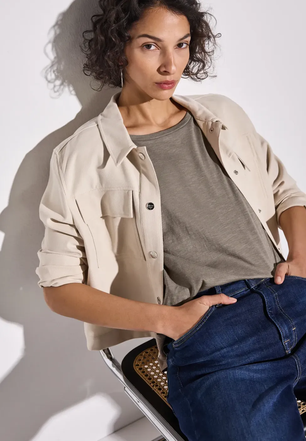 Shirt met rimpels