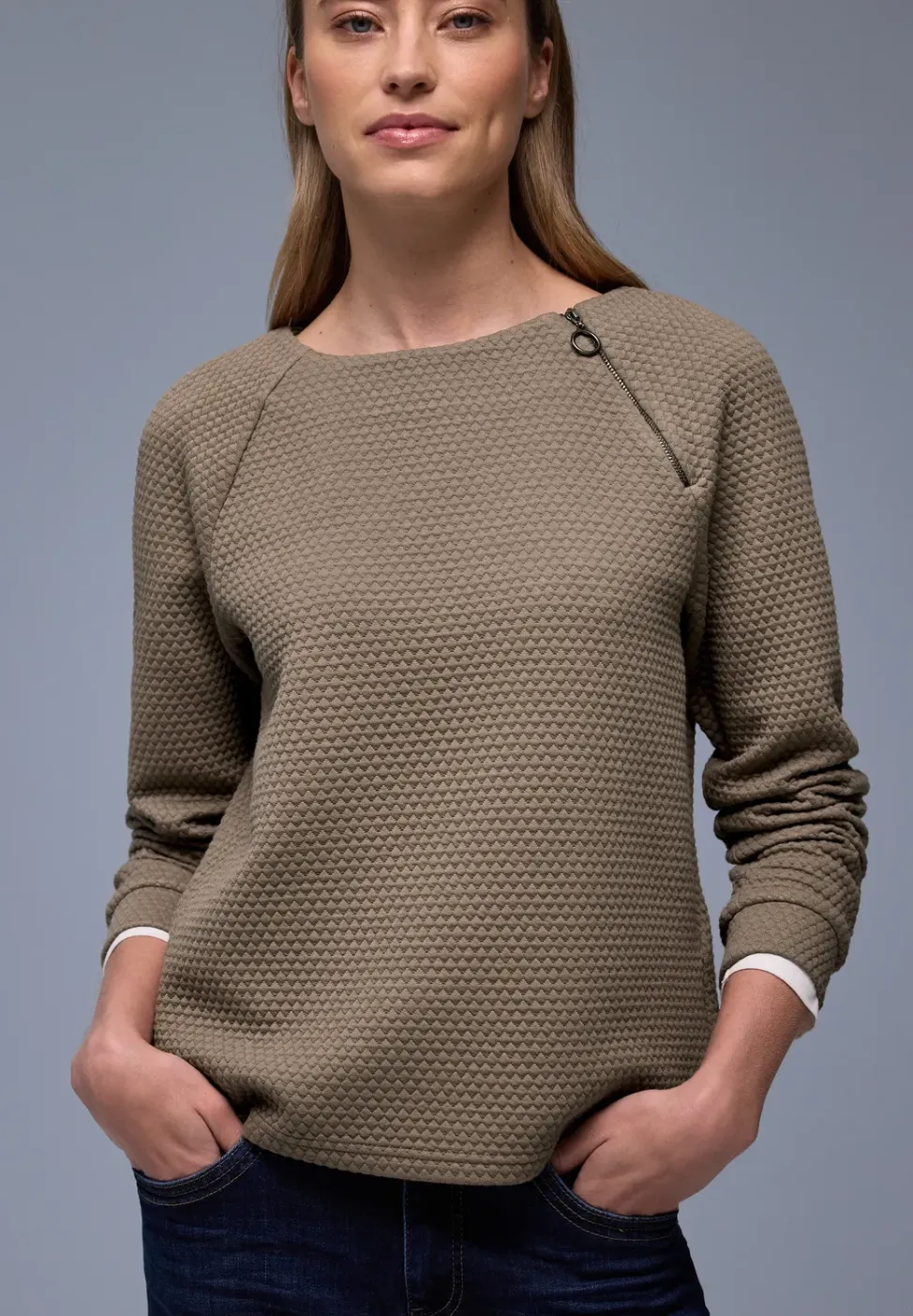 Shirt met rits