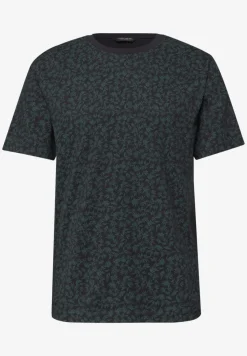 Shirt met ronde hals en all-over print