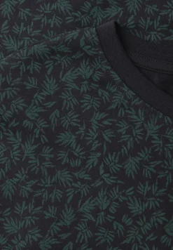 Shirt met ronde hals en all-over print