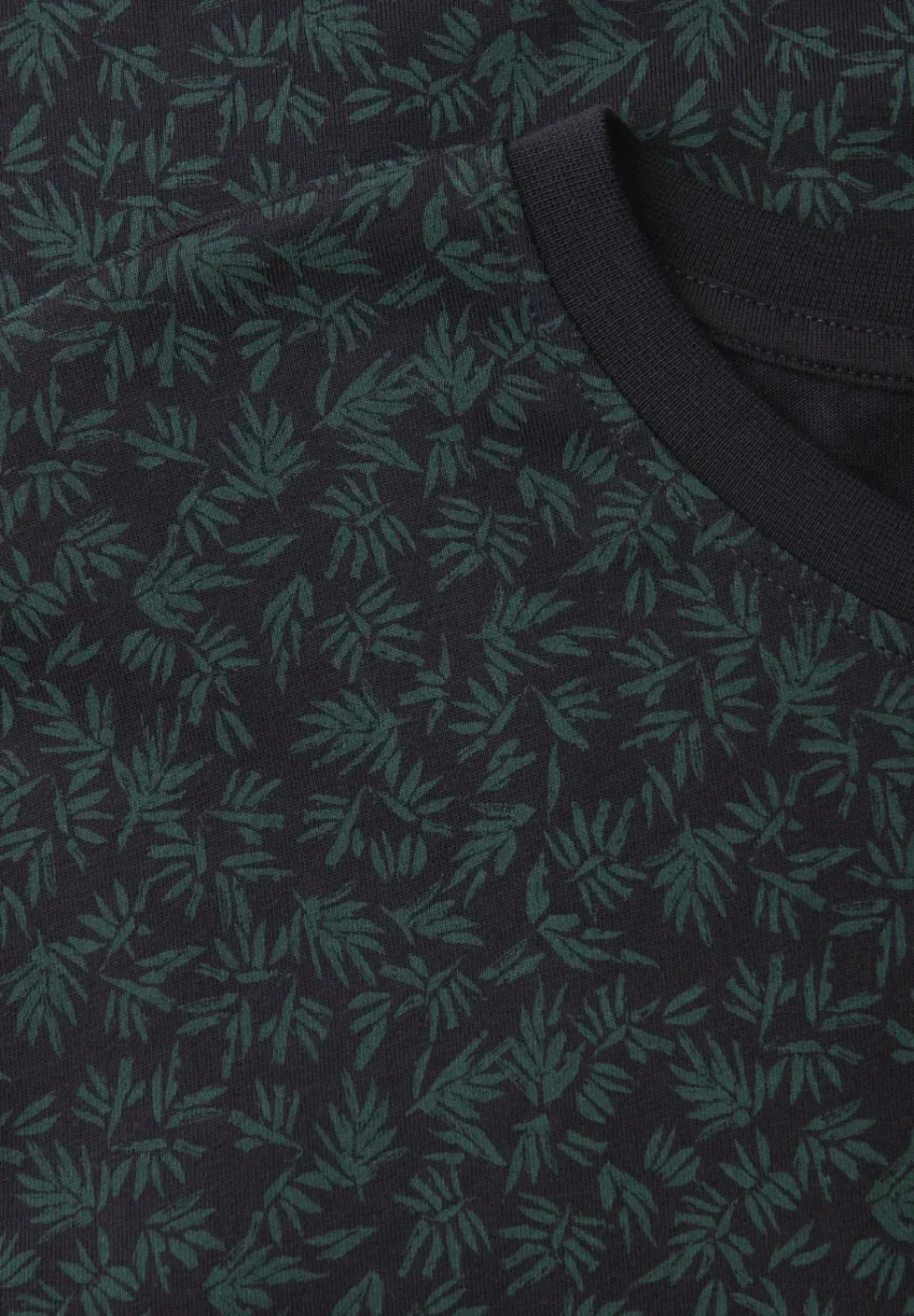 Shirt met ronde hals en all-over print