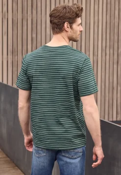 Shirt met ronde hals en all-over print
