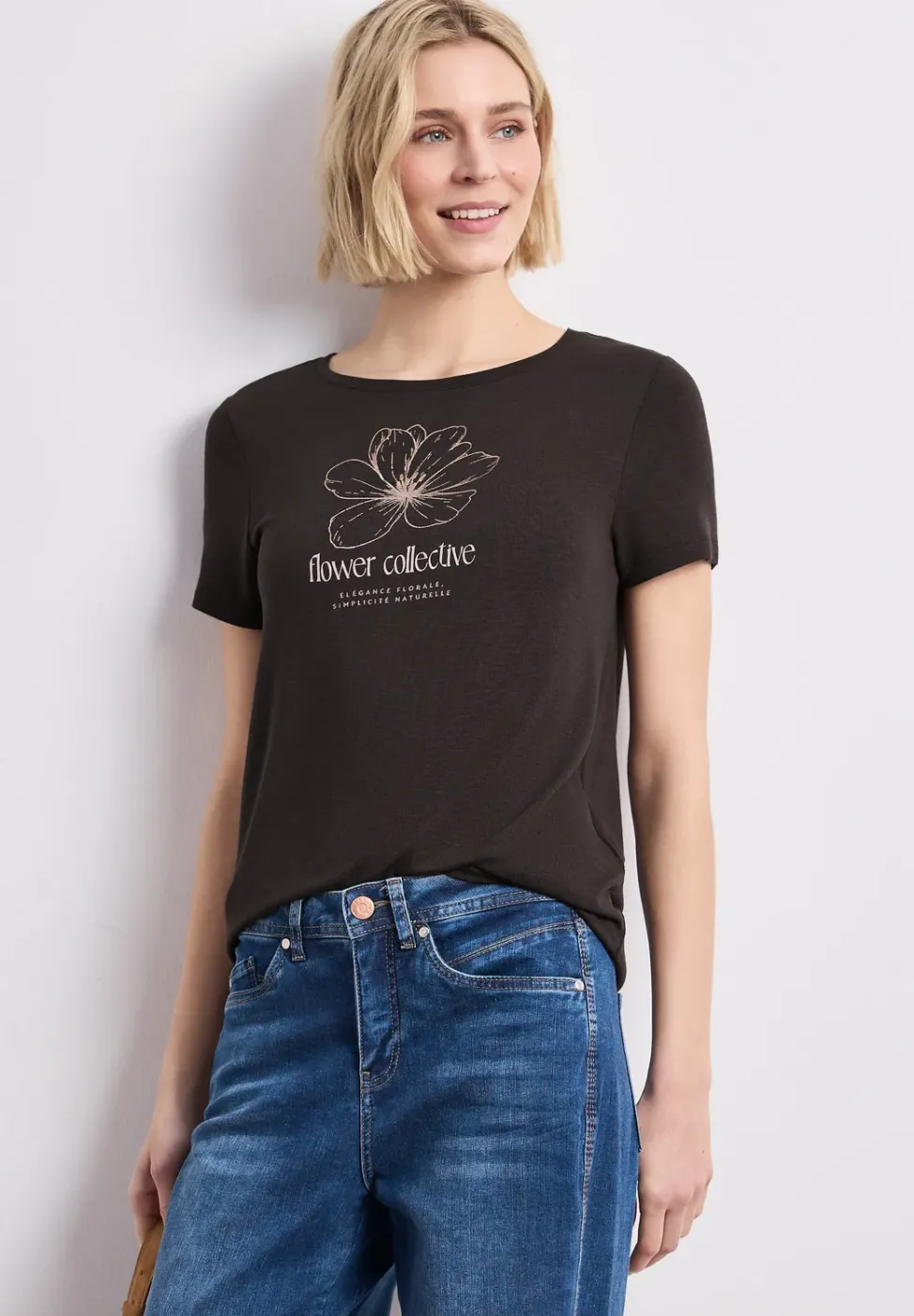 Shirt met ronde hals en Artwork