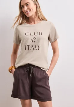 Shirt met ronde hals en Artwork
