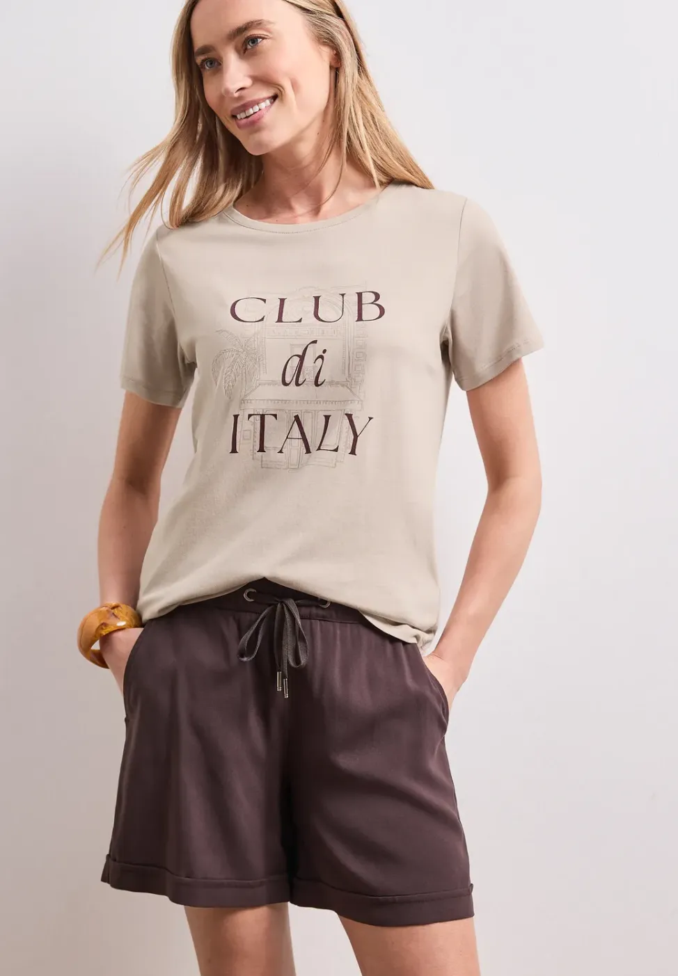 Shirt met ronde hals en Artwork