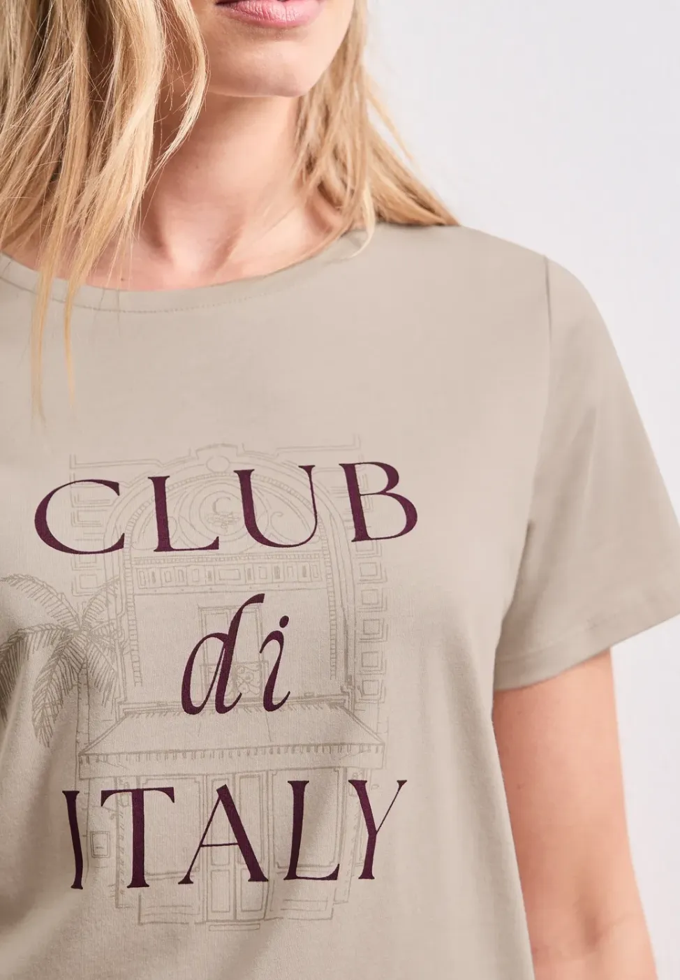 Shirt met ronde hals en Artwork