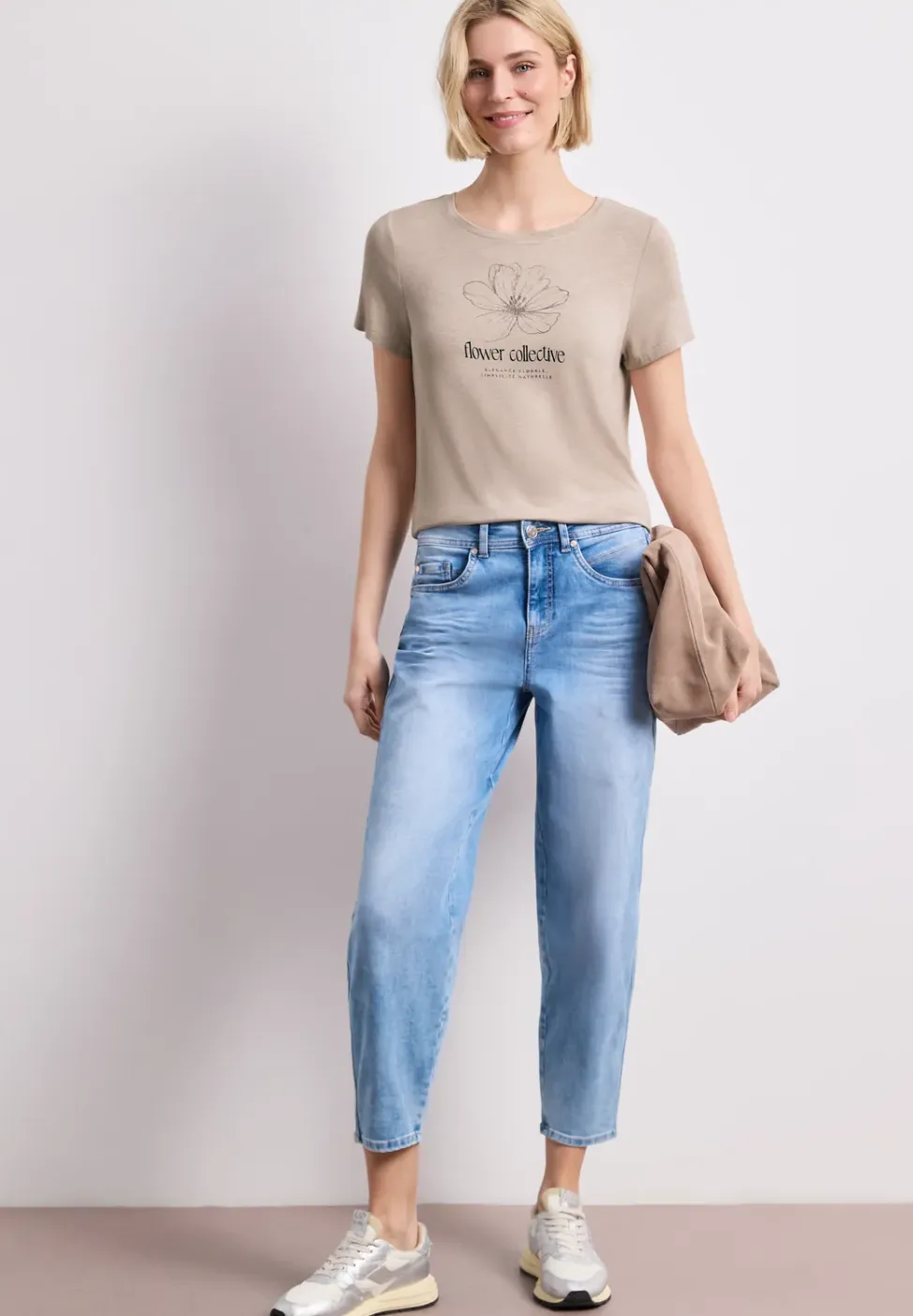 Shirt met ronde hals en Artwork