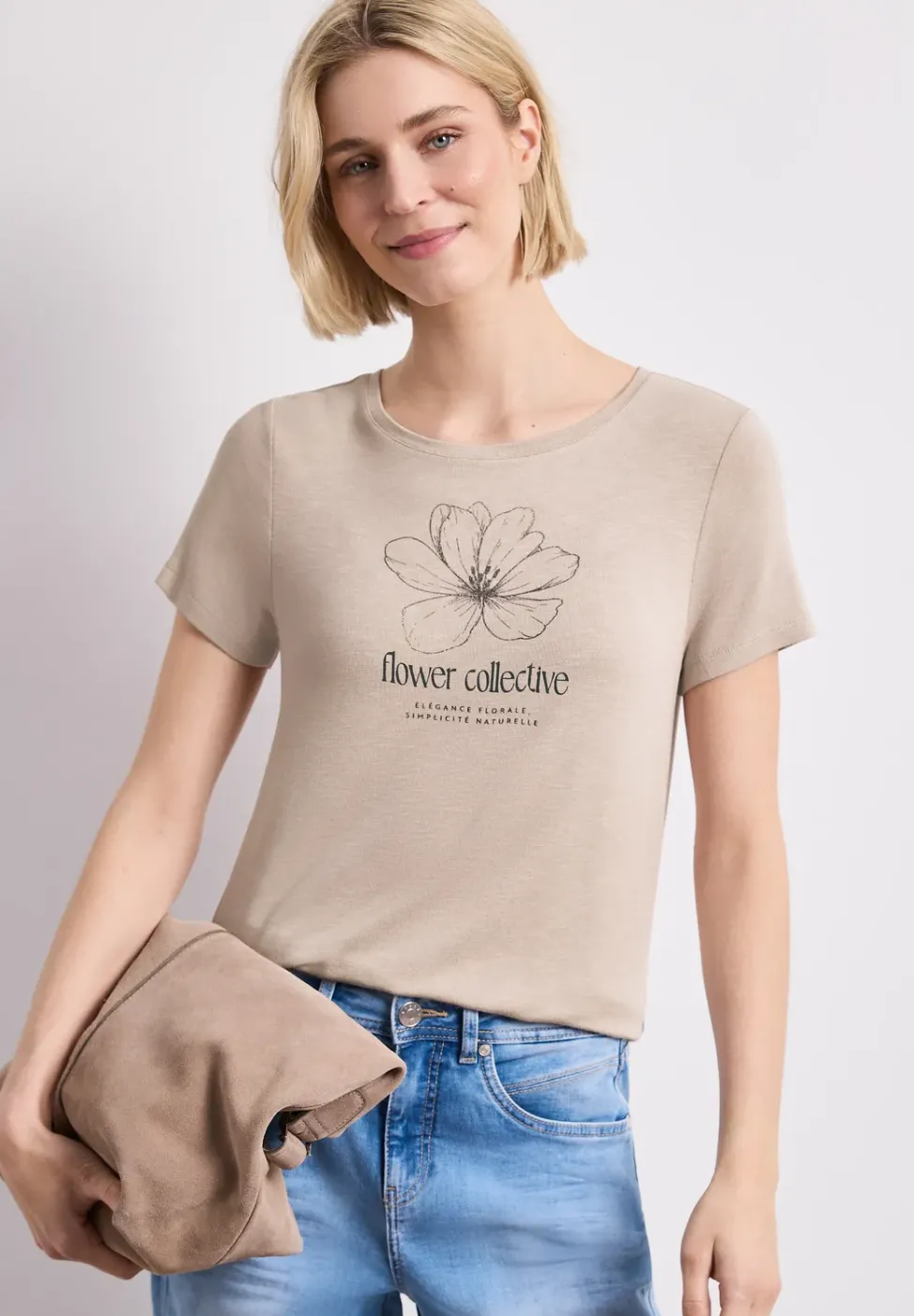 Shirt met ronde hals en Artwork
