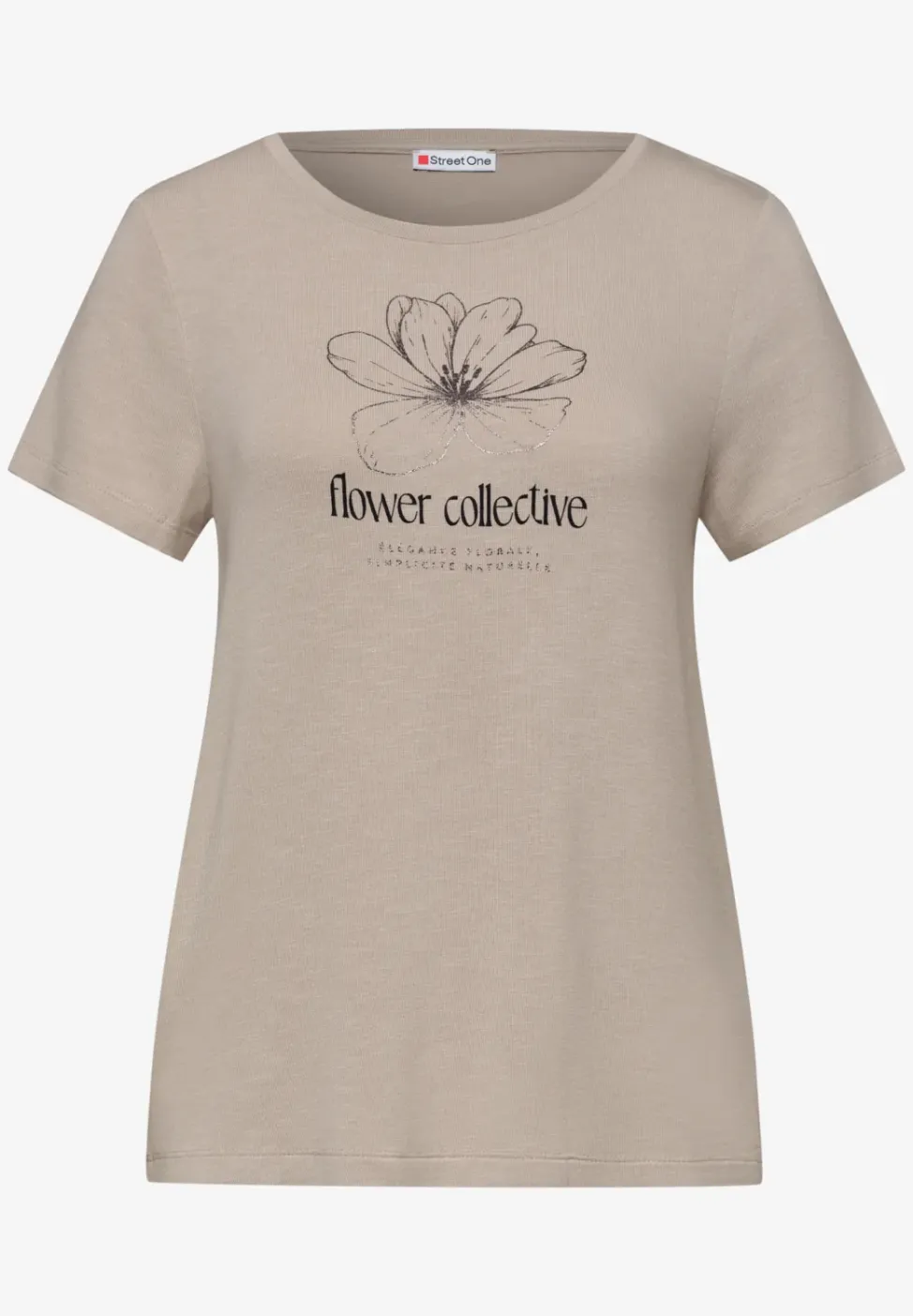 Shirt met ronde hals en Artwork