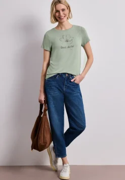 Shirt met ronde hals en Artwork