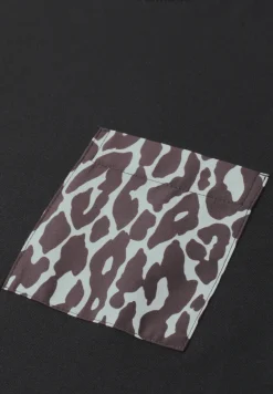 Shirt met ronde hals en borstzak