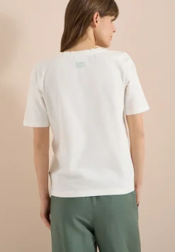 Shirt met ronde hals en borstzak