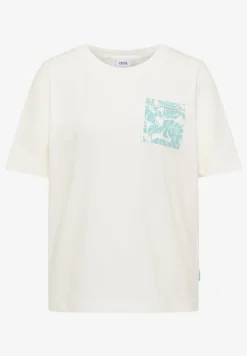 Shirt met ronde hals en borstzak