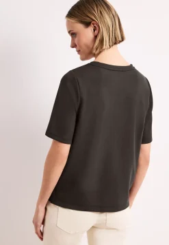 Shirt met ronde hals en decoratief detail