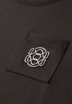 Shirt met ronde hals en decoratief detail