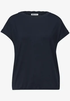 Shirt met ronde hals en decoratieve tape
