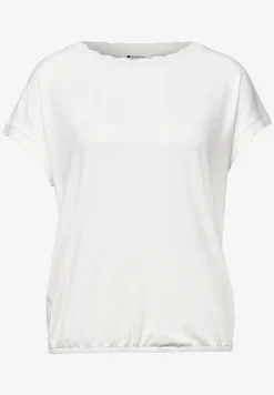 Shirt met ronde hals en decoratieve tape