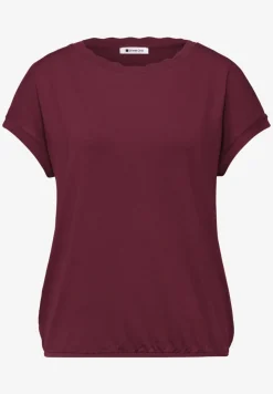 Shirt met ronde hals en decoratieve tape