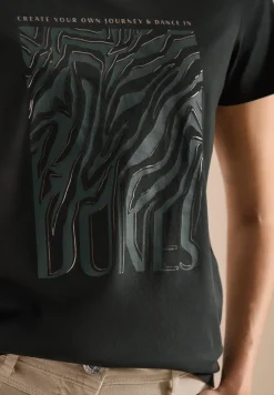 Shirt met ronde hals en foliedruk