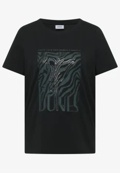 Shirt met ronde hals en foliedruk