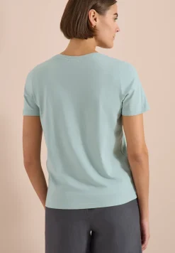 Shirt met ronde hals en frontprint