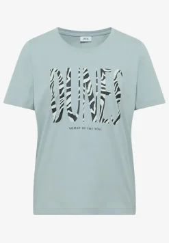 Shirt met ronde hals en frontprint