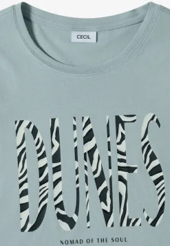 Shirt met ronde hals en frontprint