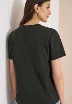 Shirt met ronde hals en frontprint