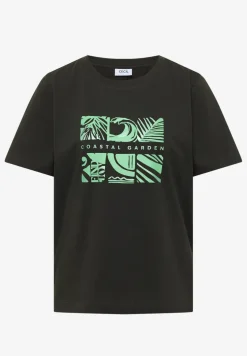 Shirt met ronde hals en frontprint