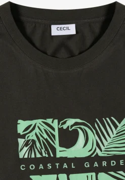 Shirt met ronde hals en frontprint