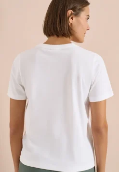 Shirt met ronde hals en frontprint