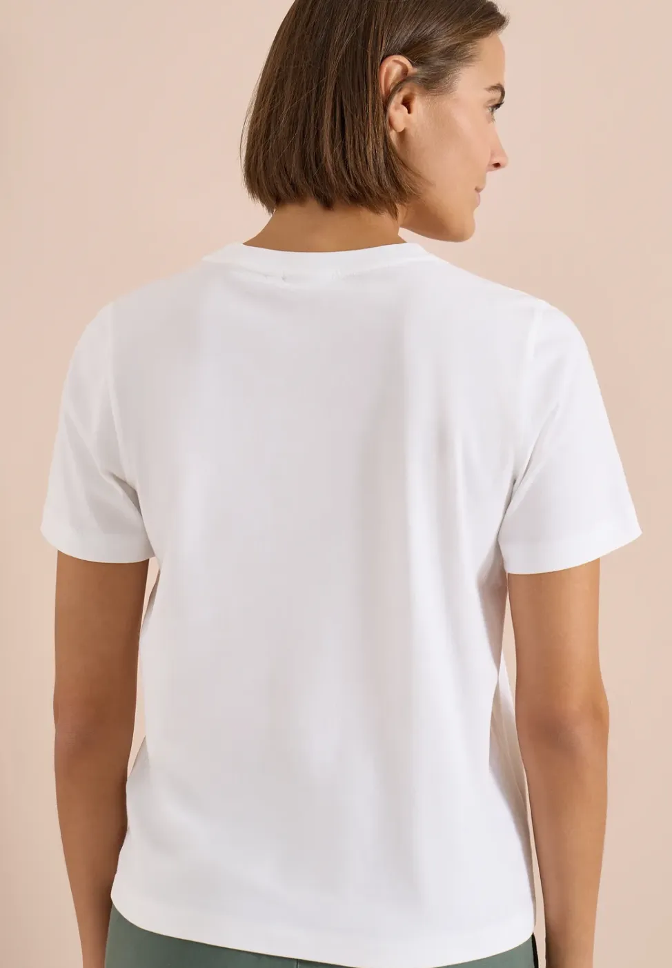 Shirt met ronde hals en frontprint