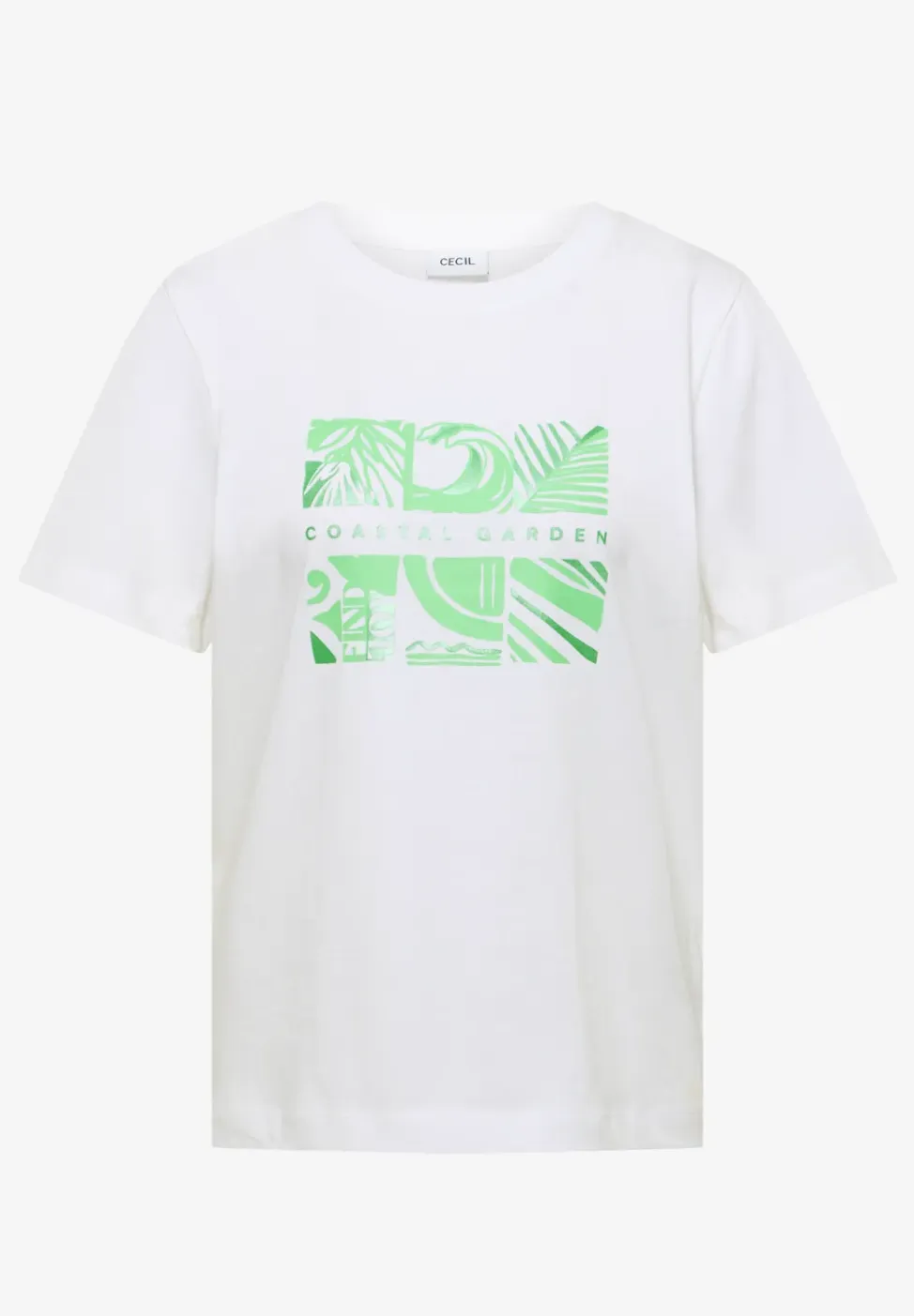 Shirt met ronde hals en frontprint