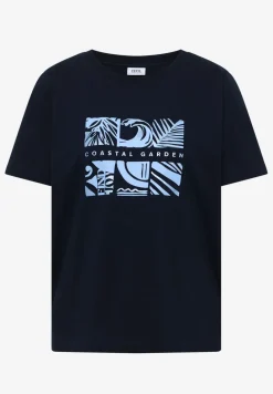 Shirt met ronde hals en frontprint