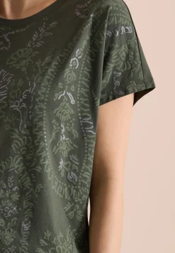 Shirt met ronde hals en frontprint