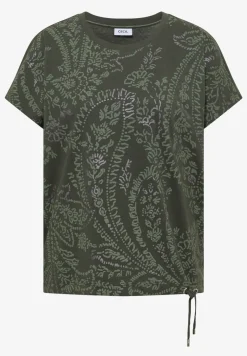 Shirt met ronde hals en frontprint