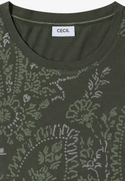 Shirt met ronde hals en frontprint