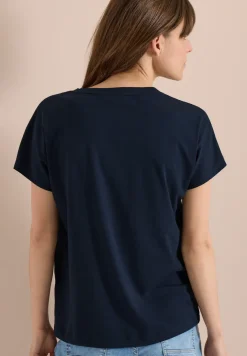 Shirt met ronde hals en frontprint